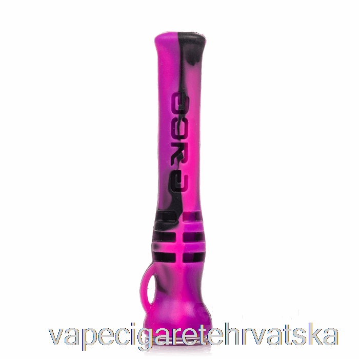 Vape Hrvatska Eyce Shorty Silikon Chillum Bangin (crna / Roza / Ljubičasta)